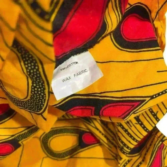 SHENBOLEN Girls African Ankara Batik Print Traditional Casual Party Dress - Picture 4 of 5